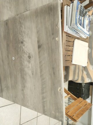 Mesa Centro Baúl Madera y Metal