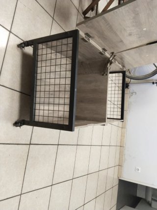 Mesa Centro Baúl Madera y Metal