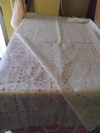Tovaglia antimacchia pizzo bianco