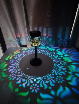 Lámpara Solar Decorativa Floral