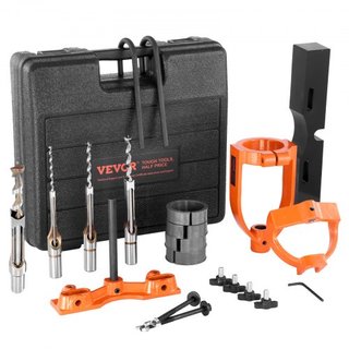 Accessorio di Mortasamento per Trapano, Set di Scalpelli per Forare Fori Quadrati, Set di Localizzatore per Trapano Banco con 5 Bush...