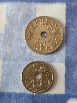 Lote  Monedas España 100, 50, 25 PTAS. Ganga.