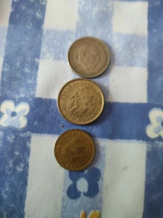 Lote  Monedas España 100, 50, 25 PTAS. Ganga.