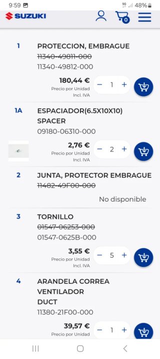 Tapas Transmisión Suzuki Burgman UH