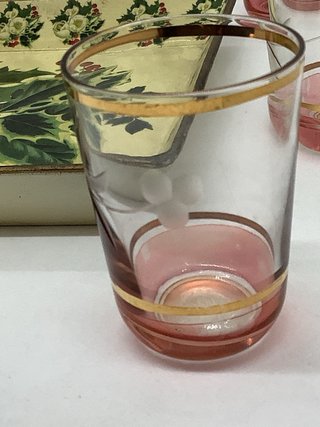 Servizio da liquore vintage con vassoio