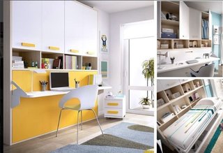 CAMA ABATIBLE CON ARMARIO SUPERIOR RMB 90×190.