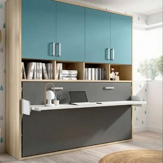 CAMA ABATIBLE CON ARMARIO SUPERIOR RMB 90×190.