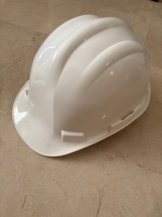 Casco da cantiere bianco regolabile