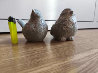 Pájaros de barro artesanal
