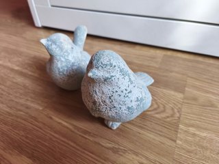 Pájaros de barro artesanal