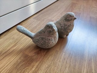 Pájaros de barro artesanal
