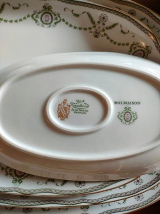 Vajilla de porcelana, Krautheim, Selb Bavaria.