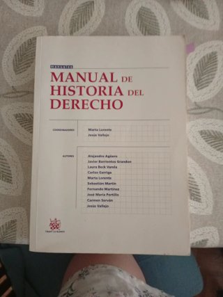 Manual de historia del derecho
