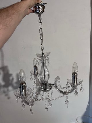 Lámpara araña plástico