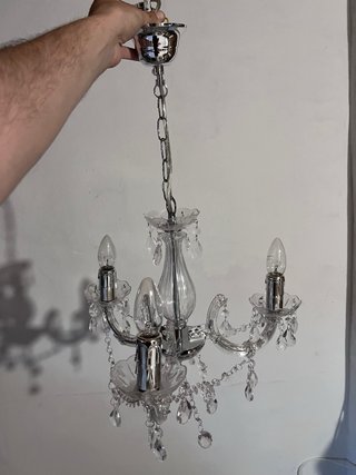 Lámpara araña plástico