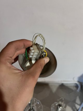 Lámpara araña plástico