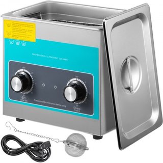 Limpiador Ultrasonido con Perilla 3L Máquina de Limpieza Ultrasonido 40kHz Limpiador Sónico con Control de Perilla Máquina Limpiadora Ultrasonido de Acero Inoxidable 304 con Calentador y Temporiza...