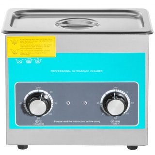 Limpiador Ultrasonido con Perilla 3L Máquina de Limpieza Ultrasonido 40kHz Limpiador Sónico con Control de Perilla Máquina Limpiadora Ultrasonido de Acero Inoxidable 304 con Calentador y Temporiza...