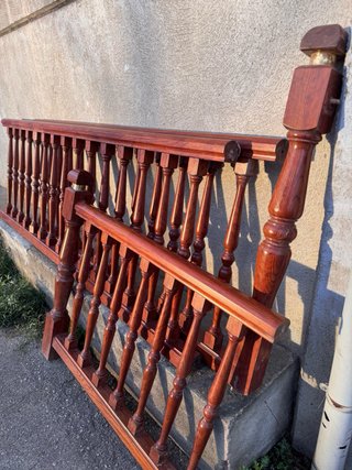 BARANDA, BARANDILLA, BALUSTRADA,  MADERA TORNEADA