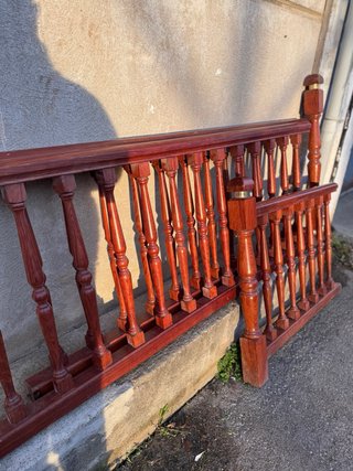 BARANDA, BARANDILLA, BALUSTRADA,  MADERA TORNEADA