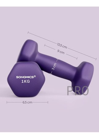 Mancuernas 1kg x 2 SONGMICS
