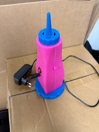 Pompa elettrica per palloncini rosa/blu