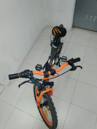 Bicicleta infantil 20 arancione e grigio