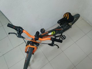 Bicicleta infantil 20 arancione e grigio