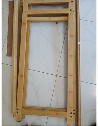 SONGMICS Cesto per Biancheria in Bambù - 3 Scomparti (150L) - con Mensola e Sacchetti Rimovibili - 94 x 33 x 78 cm - per Bagno