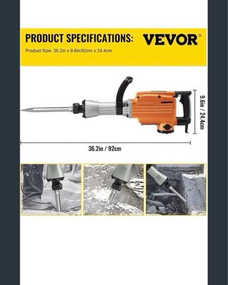 Martello demolitore Vevor 1500W