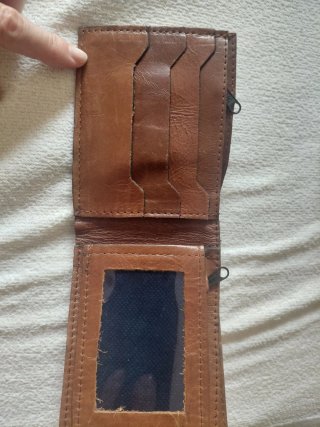 Cartera piel