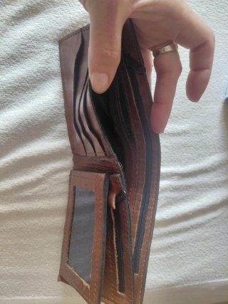 Cartera piel