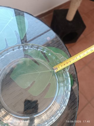 Juego de 2 fuentes de cristal
