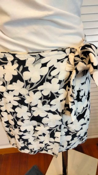 Falda Pareo Estampada Flores