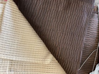 Cortinas Panel Japonés Beige y Marrón