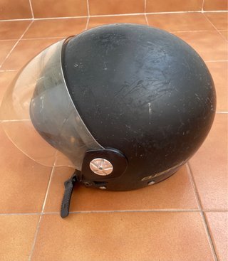 Casco Moto Jet LS2 Negro