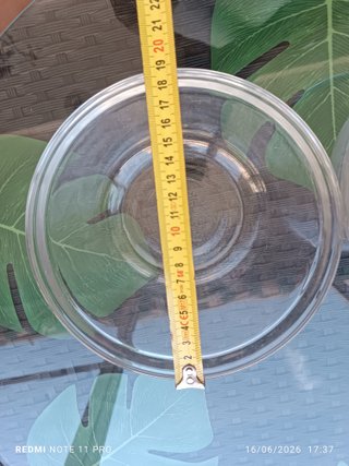 Juego de 2 fuentes de cristal