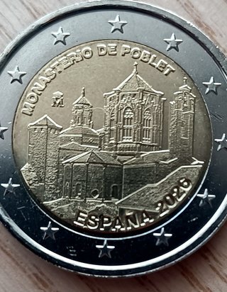 2€ Monasterio de Poblet España 2026 UNC