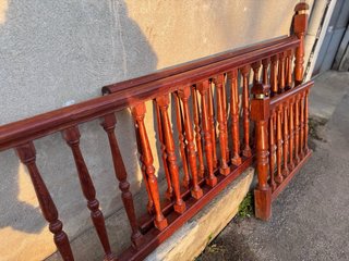 BARANDA, BARANDILLA, BALUSTRADA,  MADERA TORNEADA