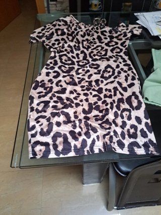Vestido estampado leopardo