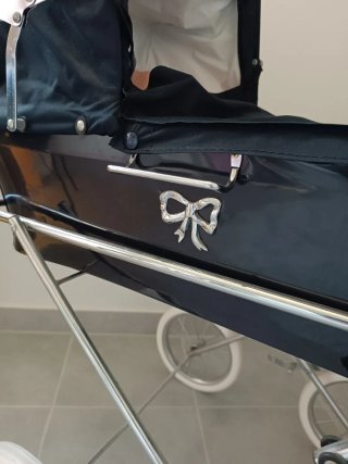 Carrito de bebé clásico azul marino
