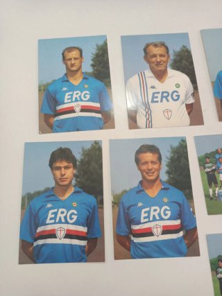 Cartoline Calcio Sampdoria 1989-1990