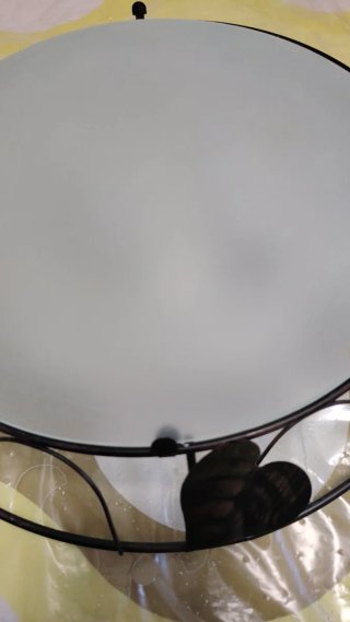 Plafón de forja con bombillas LED