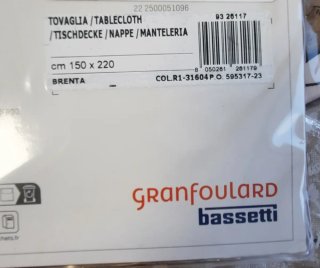 Tovaglia Granfoulard Bassetti 150x220 BRENTA R1