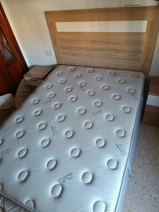 Colchón y canapé 135 cm