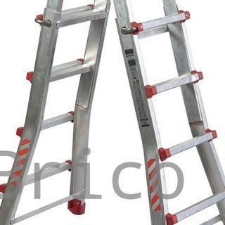 Escalera Telescópica Aluminio 5+5 Pestaña