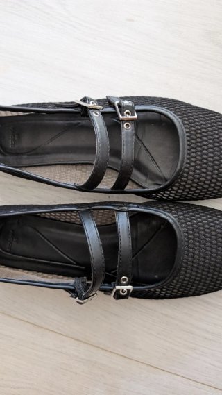 Bailarinas Bershka, Negras, Talla 39