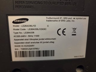 Televisor Samsung LE26A336J1D 26