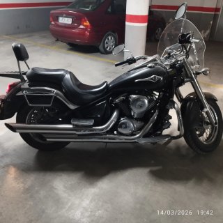 Kawasaki VN 900 Classic Negra carnet A2 de segunda mano por 5.500