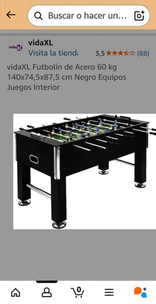 Futbolín profesional negro